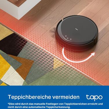 Робот-пилосос Tapo RV20 Max Plus з функцією миття та автоматичною станцією самостійного очищення, 5300Pa потужність всмоктування, 83 мм товщина, сумісний з Alexa & Google Assistant, керування через додаток