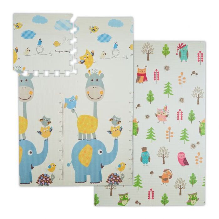 Relaxdays Puzzlemat Duo: Owl / Elephant