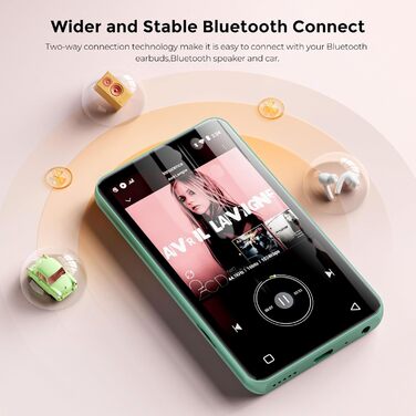 MP3 плеєр innioasis 160GB з Bluetooth та WiFi, Android MP4 плеєр з сенсорним екраном 4