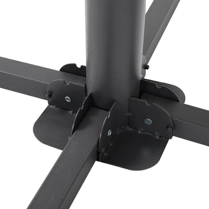Large metal garden parasol stand, foldable, parasol stand, umbrella stand for the terrace, protects from the sun and provides shade