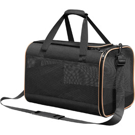 Чорна сумка-переноска для собак, ідеальна для подорожей, міцна та довговічна