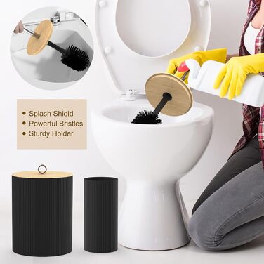 Набір аксесуарів для ванної кімнати PLIOW – 22 предмети, чорний колір. Включає: душовий завіс, відро для сміття, тримач для унітазної щітки, дозатор мила. Стильний та функціональний декор для дому. Повний комплект.