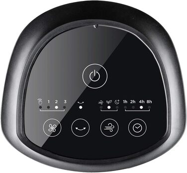 Турбовентилятор Black+Decker BXEFT50E 102 см, 45 Вт, 4 швидкості, з регулюванням, таймер 15 год, пульт ДУ, 3 режими, тихий, з ручкою, стабільний, чорний