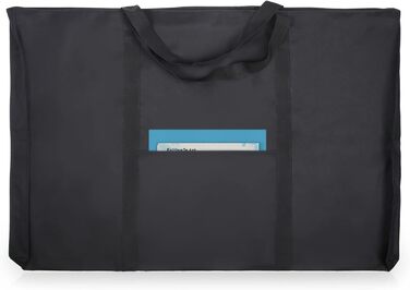 Легка портфоліо-сумка JJRING з дакрону, 61x91 см, чорна