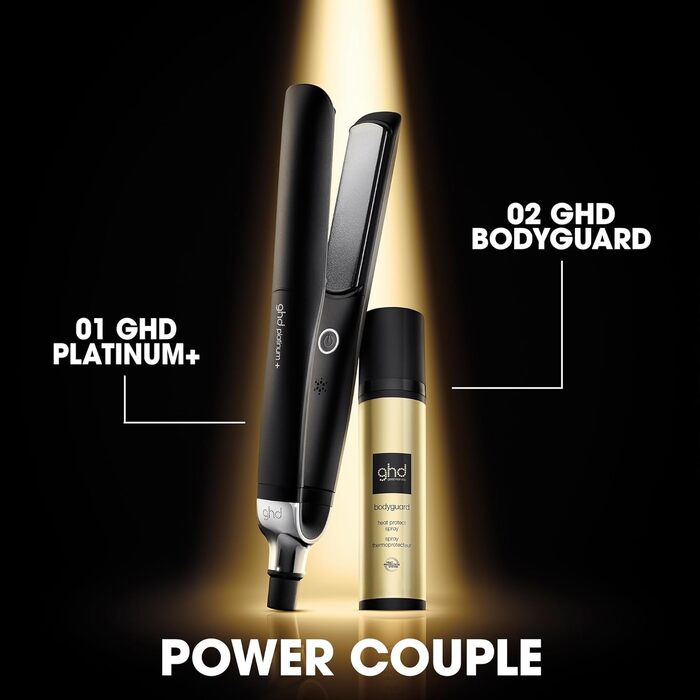 Випрямляч для волосся ghd Platinum+ чорного кольору - професійний стайлер для всіх типів волосся, захист кольору, більше блиску, нова упаковка