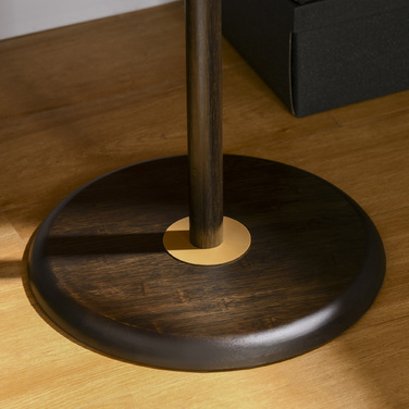 HOMCOM Coat Rack with 6 Hooks, Walnut Finish Metal Clothes Rack, Freestanding Coat Stand for Entryway, 36x36x180cm