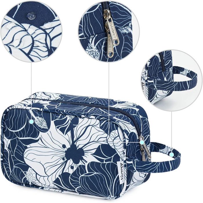 Чоловічий туалетний набір Narwey: водонепроникний, міцний, з багатьма відділеннями, для подорожей (чорний)