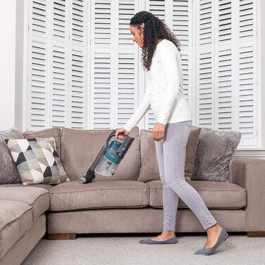 Пилголом Shark бездротовий із ручкою [IZ201EU] - 40 хв роботи, Anti Hair Wrap, 0.7 л, 26 x 24.5 x 118 см; (насадка для шерсті тварин, блакитний)