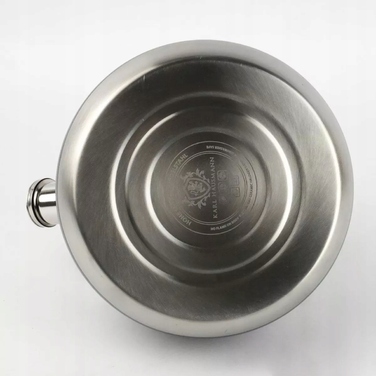 Класичний емальований сталевий чайник Karl Hausmann, 3 л, бежевий з чорним