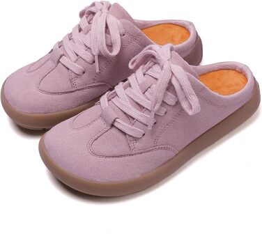 Тапочки жіночі UBFEN, теплі мюлі, зрізані, плюшеві, зручні, рожеві, антиковзаючі, для дому та вулиці (36 EU)