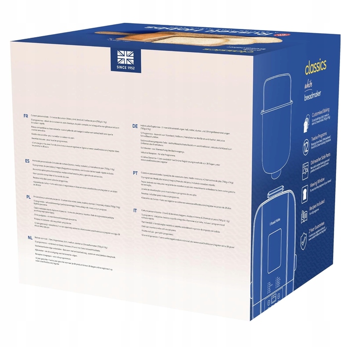 Хлібопічка Russell Hobbs 27260-56, біла, 550 Вт