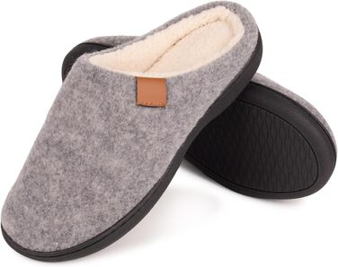 Домашні тапочки Hoefirm для чоловіків, Memory Foam, сірі, 42/43 EU
