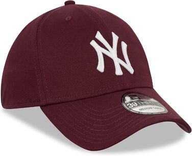 Кепка New Era MLB New York Yankees League Essential 39Thirty Stretch, Бордова, Зелена, Фіолетова (L-XL)