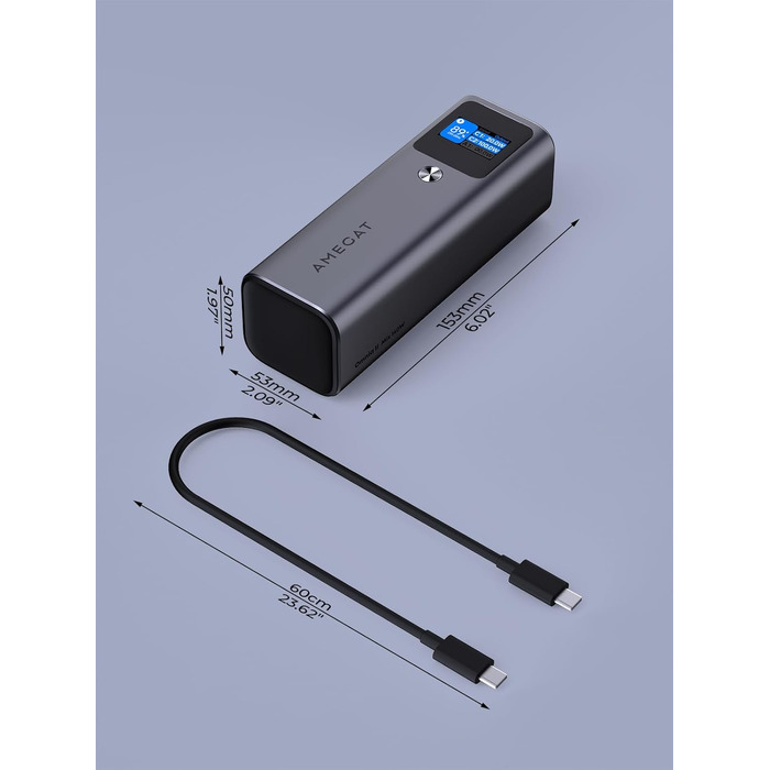 Powerbank 140W, 27600mAh з USB-C PD 3.1: для ноутбуків, планшетів, смартфонів