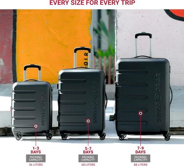 Валіза SwissGear 7366 Hardside з розширенням та спін-колесами (Carry-On 19 дюймів, рожевий)