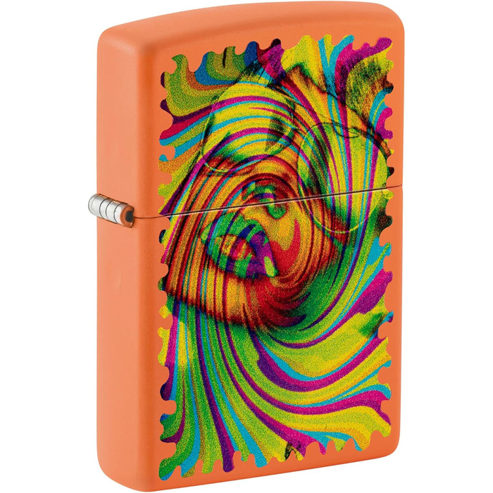 Запальничка Zippo з окулярами, матова, помаранчева