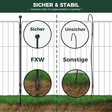 Вигул для собак FXW Rollick: 8 панелей, 80 см, для невеликих та середніх собак, для двору, кемпінгу│Чорний, патентований