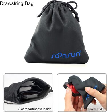 Фільтри для GoPro Hero 12 11 10 9: CPL, ND8, ND16, ND32 - комплект 4 шт.