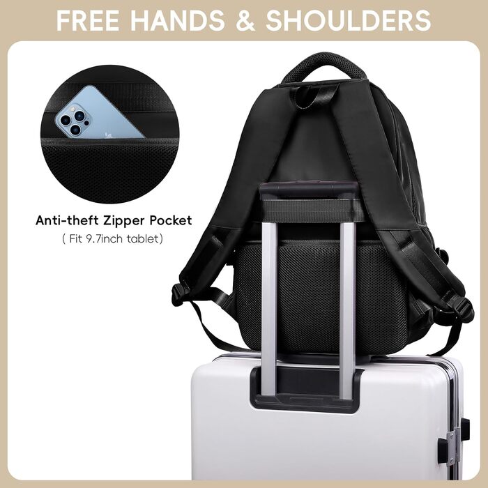 Шкільний рюкзак для дівчаток-підлітків, 2025, великий, для гімназії, старшої школи, 30L (чорний)