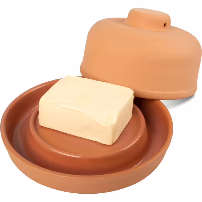 Mediterranean clay butter chiller - fresh butter without a refrigerator - butter dish/butter box without electricity, energy-saving, eco-friendly