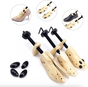 2-Way Shoe Stretchers for Men and Women, Large Size 43-42, Wide, a Pair – Men's Shoes-Dehner 38, 46, 46, 46, 47, 47, 47 – XL Shoe Stretchers for Men – Women's Shoe Widener
