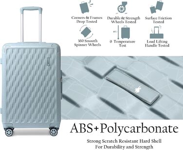 Набір валіз Sea Choice Guanyao (сірий) 4 шт. з TSA-замком: M-L-XL (55/65/75 см) з косметичкою