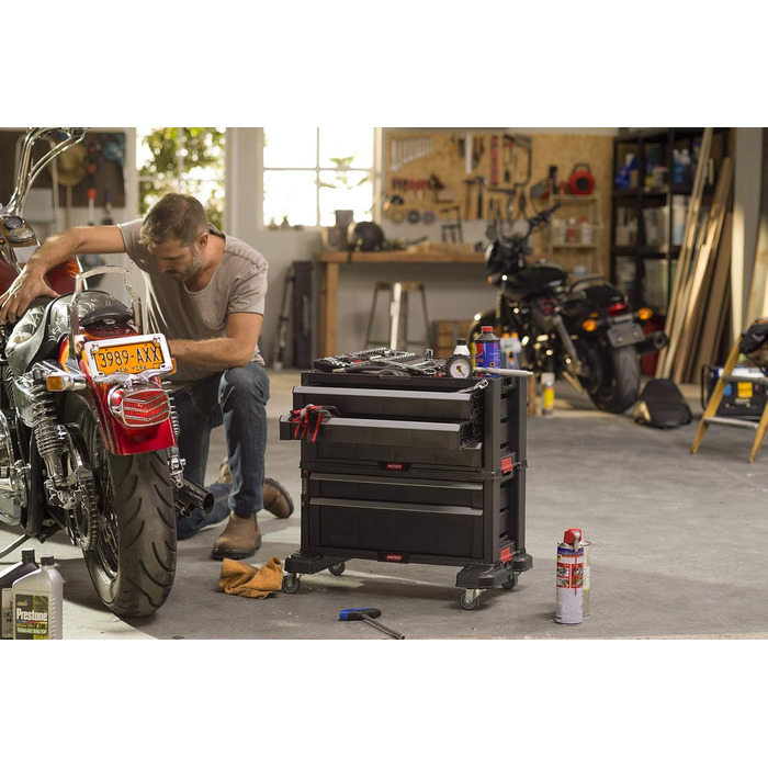 Keter 5-Drawer Tool Wagon with Wheels