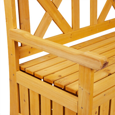 Relaxdays Garden Bench with Storage
