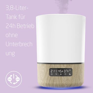 Зволожувач повітря Maxi-Cosi Breathe для дітей, розумний дитячий зволожувач, дитячий небулайзер з маслом, сумісний з Alexa та Google Assistant
