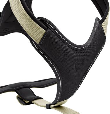 Нашийник для собак HUNTER Neopren, оливковий/чорний, міцний нейлон, м'яка неопренова підкладка, світловідбиваючий матеріал 3M Scotchlite, легкий у догляді, комфортний, розмір L