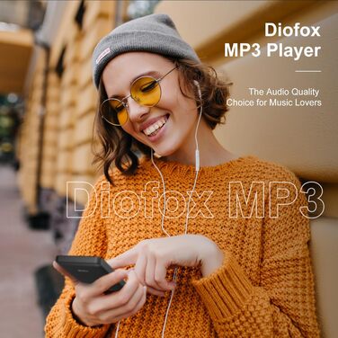 MP3 плеєр 96GB з Bluetooth, Wi-Fi, Android 13.0, Spotify, FM-радіо (чорний)