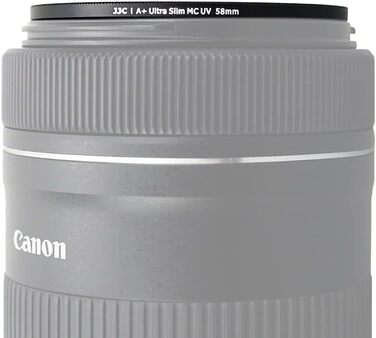 Фільтр JJC UV, 49 мм, ультратонкий, багатошарове покриття, захист від UV-променів, об'єктив для Canon Sony DSLR з різьбою 49 мм (Срібний)