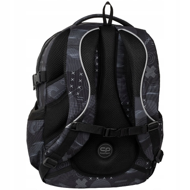 Шкільний рюкзак CoolPack багатокомпортний, чорний, 29 л, з відділенням для ноутбука