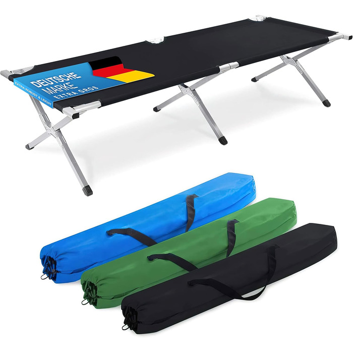 GOODS+GADGETS Folding Army Field Bed - Aluminum