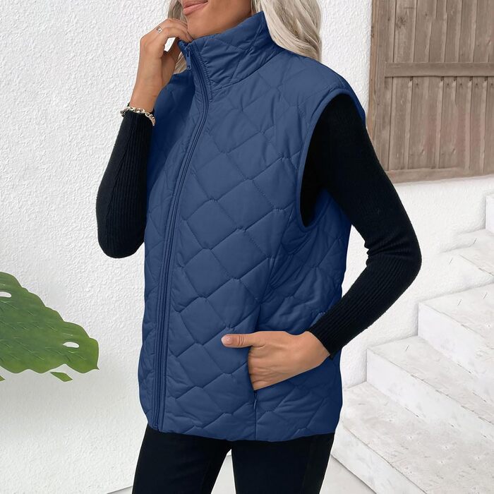 Жіноча тепла куртка з пухом, легка, з капюшоном, чорна (XXL, синій)