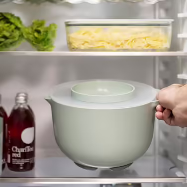 Mepal - Mixing Bowl with Lid Chef it - Non-Slip Base - Microwave and Dishwasher Safe - Bowl - Material resistant up to 110°C - 3000 ml - (Nordic Sage, Mixing Bowl with Lid 1500 ml)