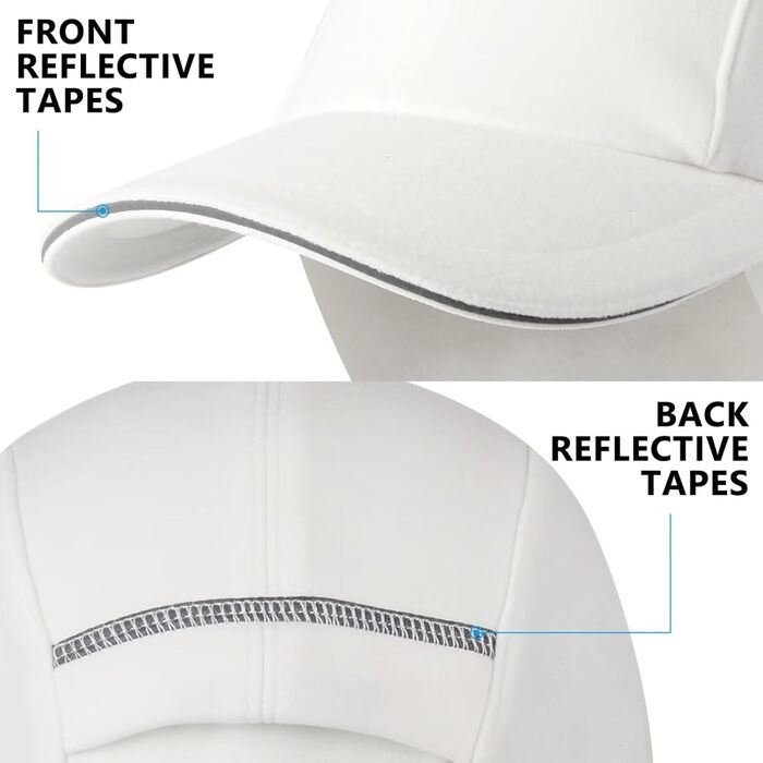 Зимова шапка-бандана GADIEMKENSD з відбиваючими елементами для жінок, з навушниками, для активного відпочинку