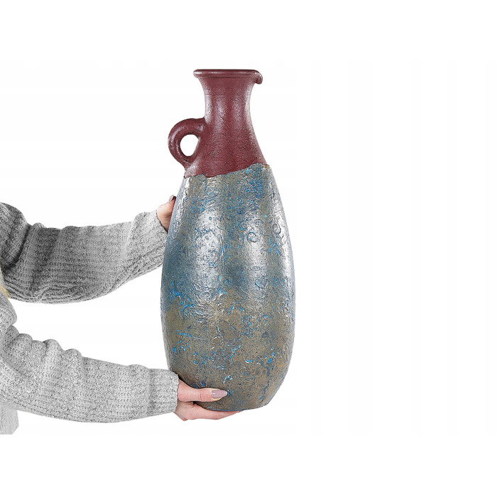 Декоративна ваза VELIA, кераміка, 50 см, синя