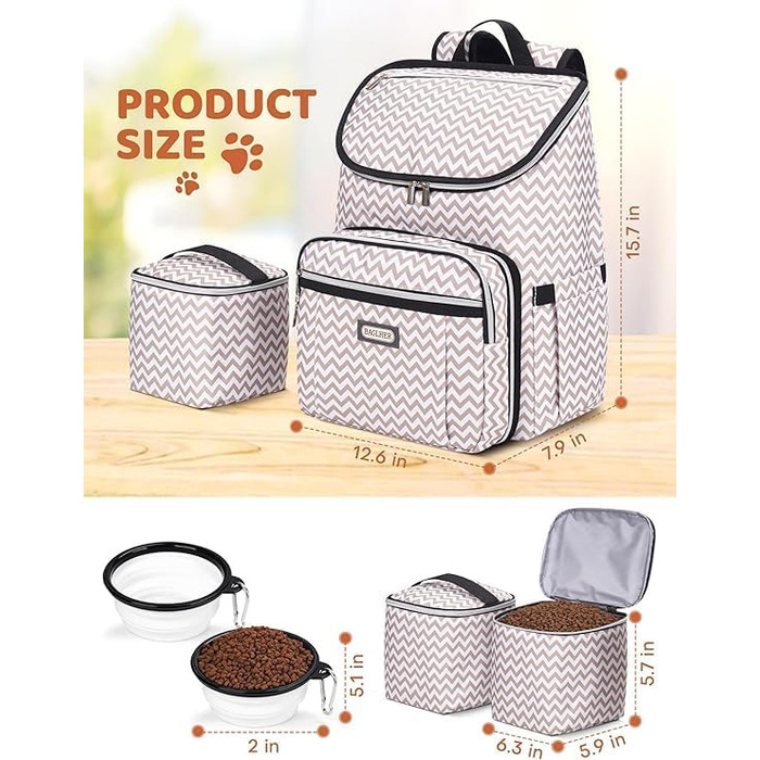 BAGLHER Рюкзак для собак, рюкзак для подорожей з собакою