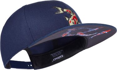 Кепки Snapback Cadency® для чоловіків та жінок, унікальні тематичні кепки, бейсболки з прямим козирком, регульовані, теплі зимові - темно-зелені (Кої, Navy)