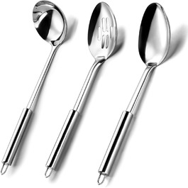 Набір кухонних аксесуарів Pleafind, 4 шт., нержавіюча сталь (3P ложки)