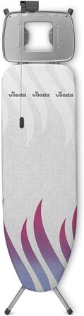 Прасувальна дошка Vileda Total Reflect M Plus з регулюванням висоти, 120 x 38 см, сіра, для парогенераторів, еко-упаковка