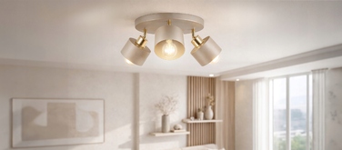 Підвісна LED-лампа LEDLUX: стельовий світильник з плафоном на 3 цоколі E27