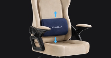 Ігрове крісло Delagear G 450, бежева тканина