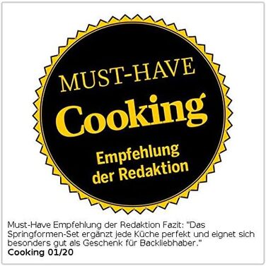 Набір форм для випічки тортів Rosenstein & Söhne (5 шт.) з антипригарним покриттям, діаметр 18/20/22/24/26 см