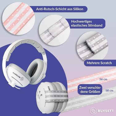 Наголовники для захисту вух дитини - зручні навушники для дітей, шумопоглинання, ідеально для повсякденного використання