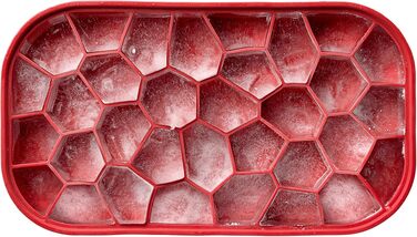 Форма для льоду Lékué Eiswürfelbox, червона, 12x22x8 см