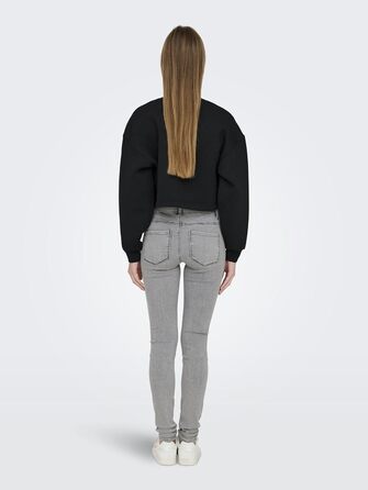 Джинси жіночі Only Skinny DNM NOOS блакитні, базові, стрітстайл (S / 32L, світло-сірий денім)