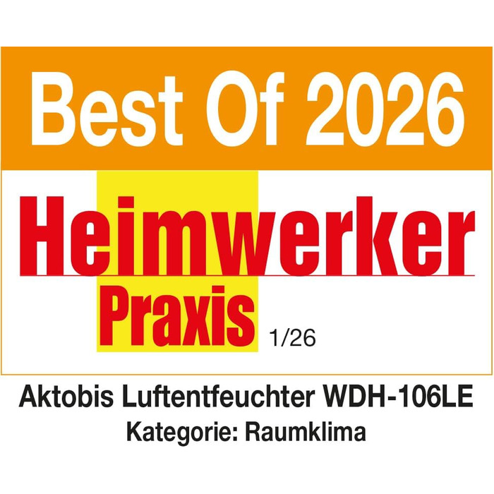 Зволожувач повітря Aktobis WDH-106LE - до 8 л/добу, тиха робота