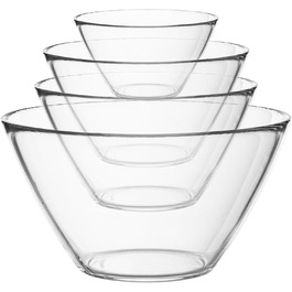 Bormioli Rocco Basic Set Salad Bowl, 4 pieces